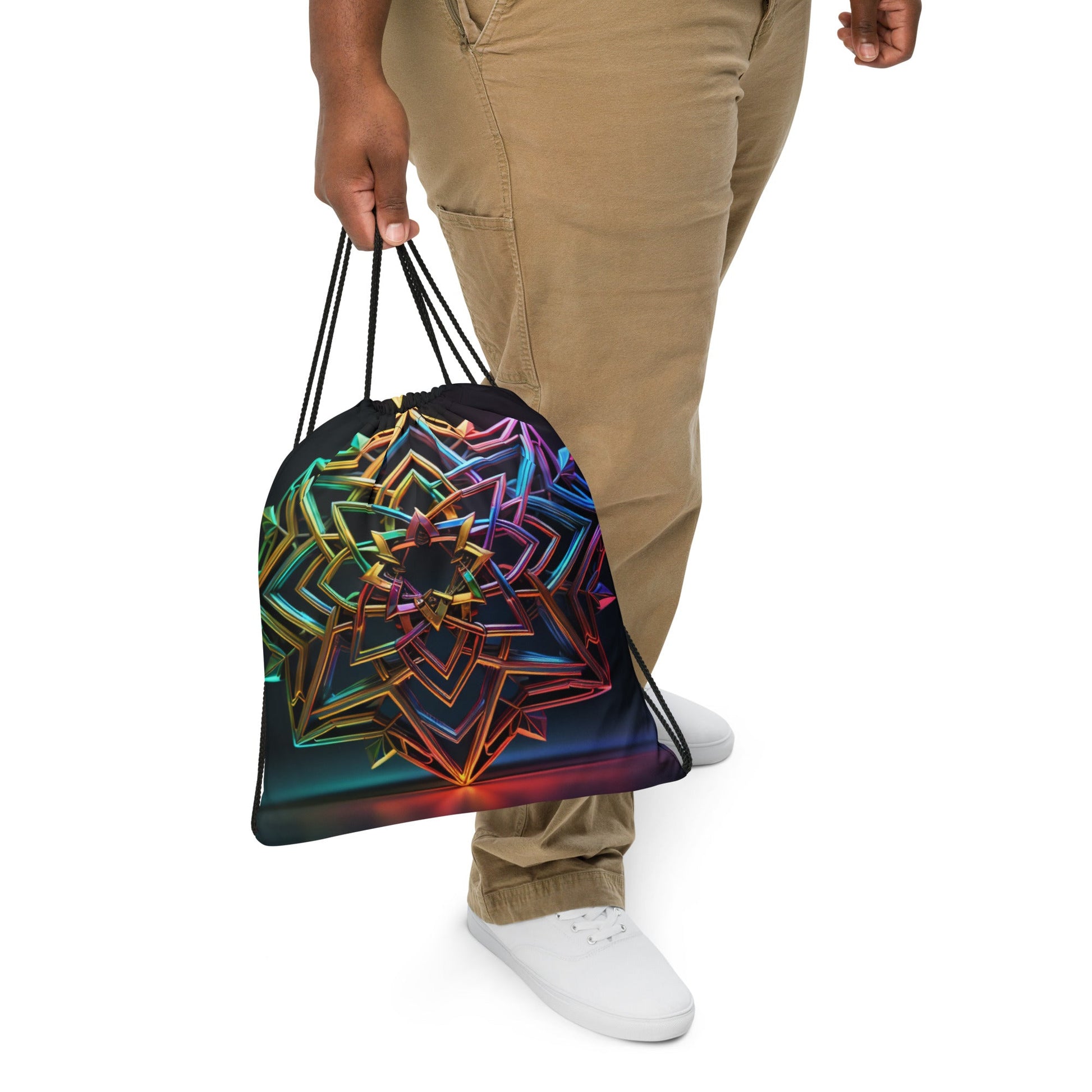 Futuristic Shine| Star of David |Drawstring Bag