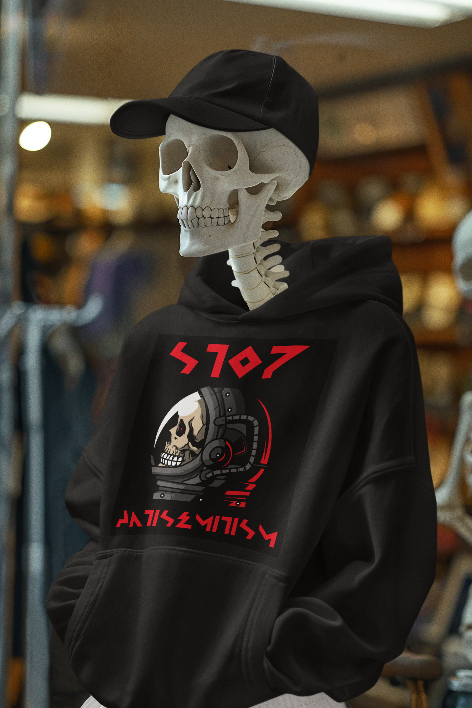 Red Fight | Antisemitism | Unisex Hoodie