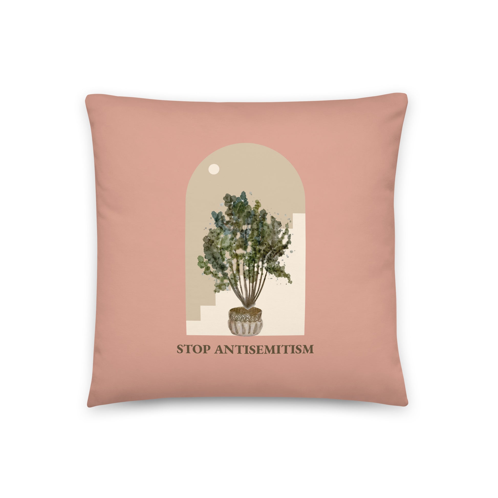 Stop Antisemitism | Plants & Flowers Edition | Pillow Case