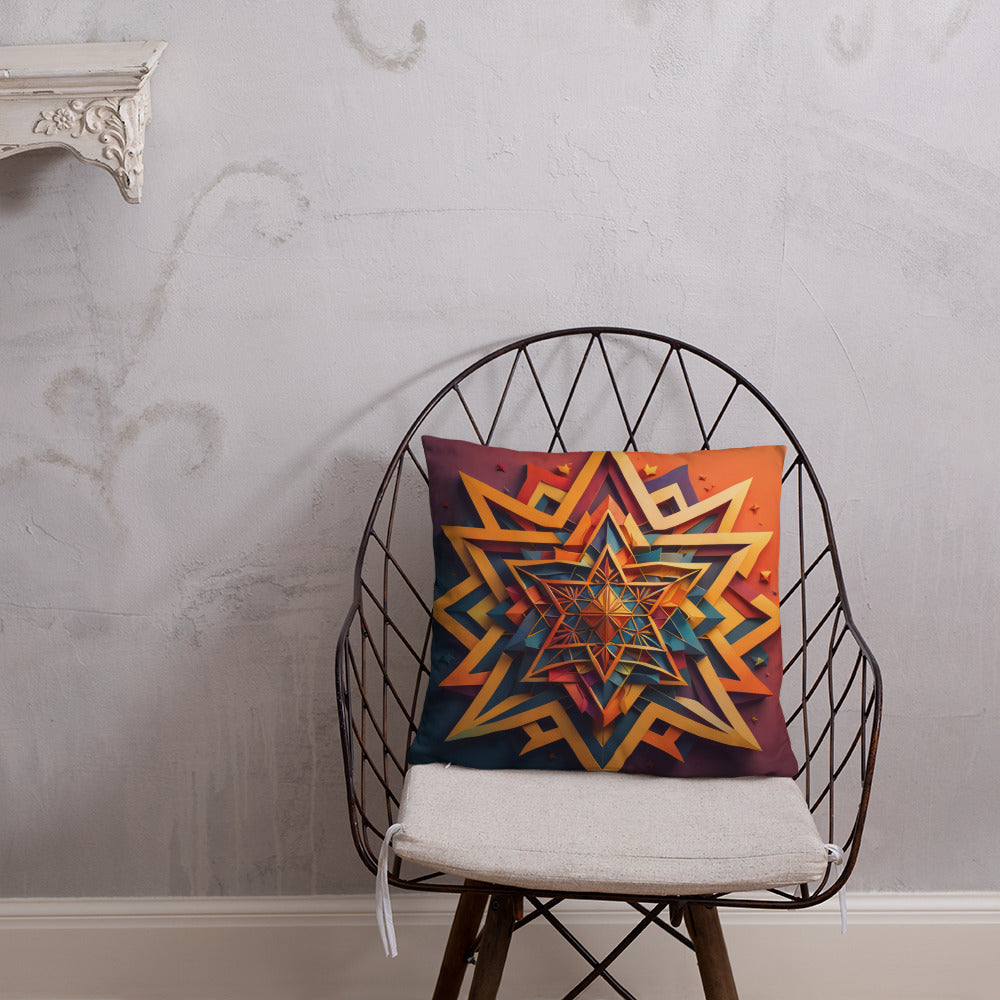 Vibrant Song | Star of David | Pillow Case