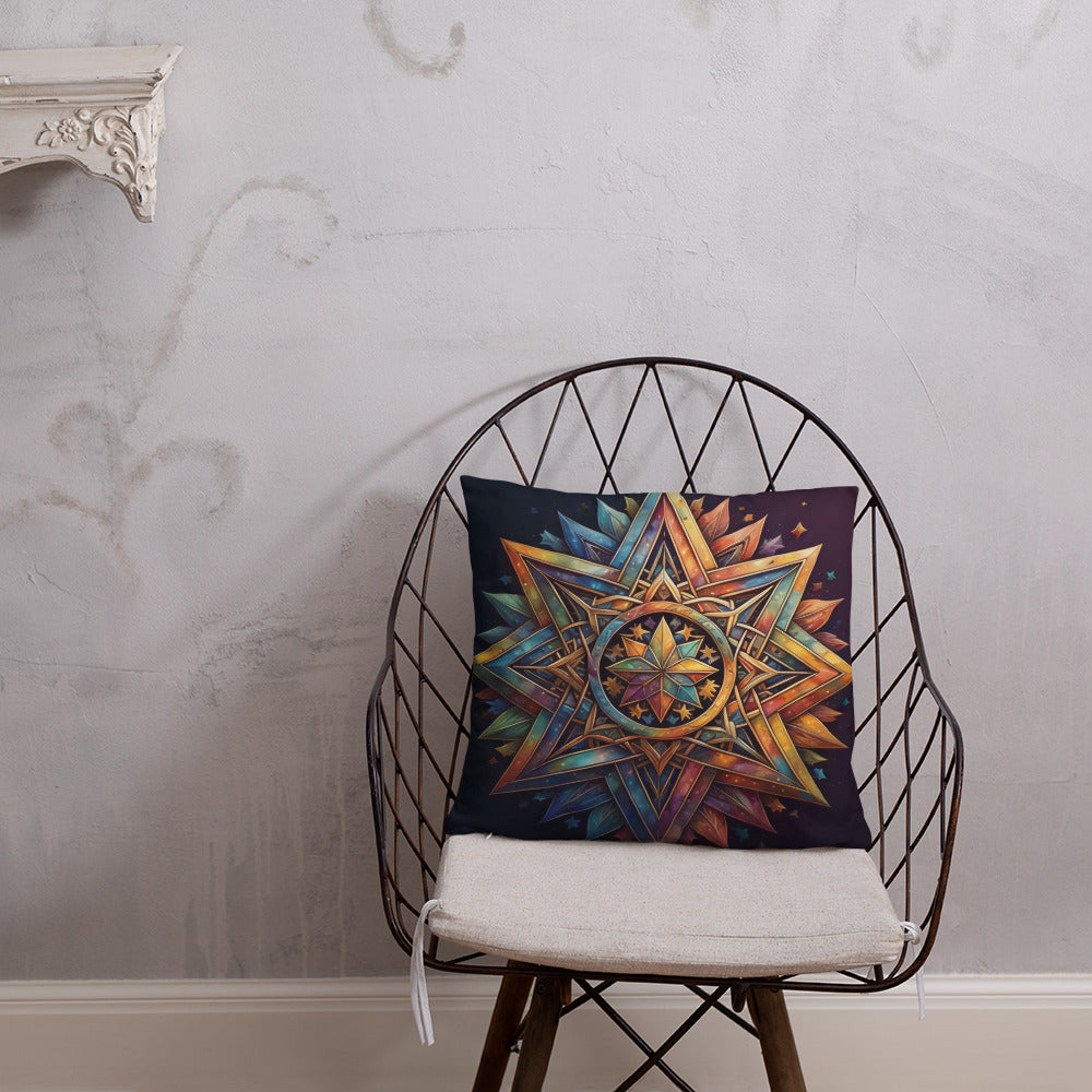 Vibrant Song | Star of David | Pillow Case