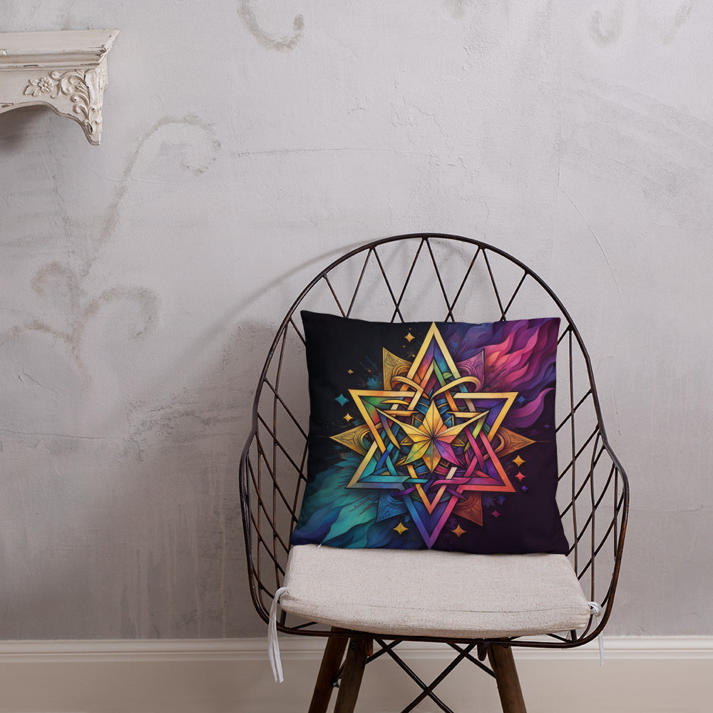 Vibrant Song | Star of David | Pillow Case