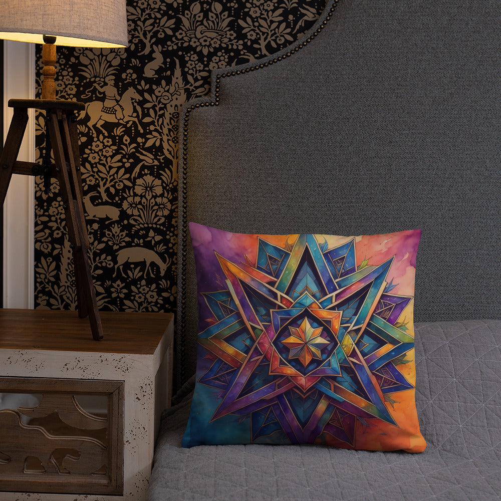 Vibrant Song | Star of David | Pillow Case