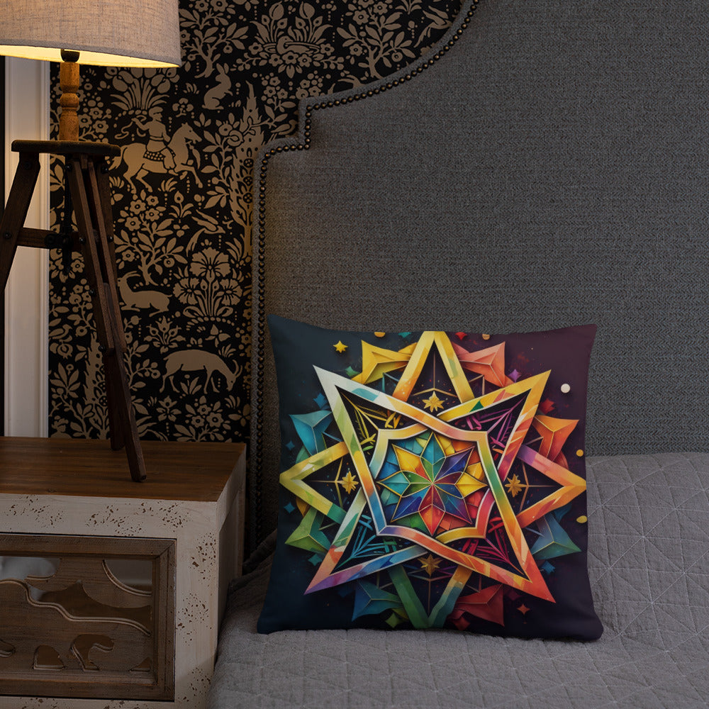 Vibrant Song | Star of David | Pillow Case