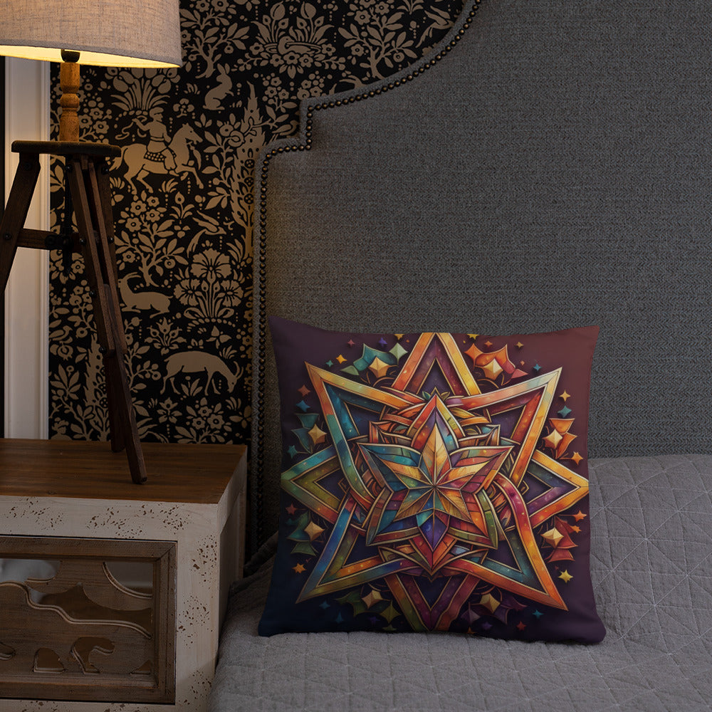 Vibrant Song | Star of David | Pillow Case