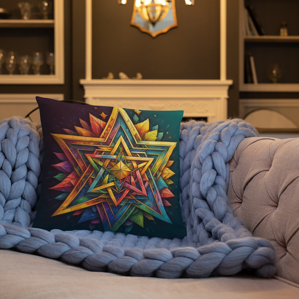 Vibrant Song | Star of David | Pillow Case