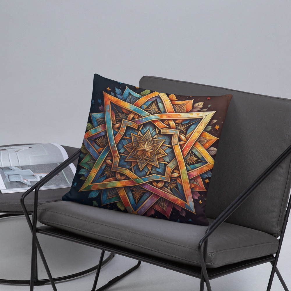 Vibrant Song | Star of David | Pillow Case