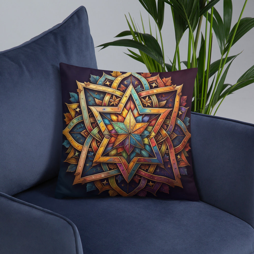 Vibrant Song | Star of David | Pillow Case