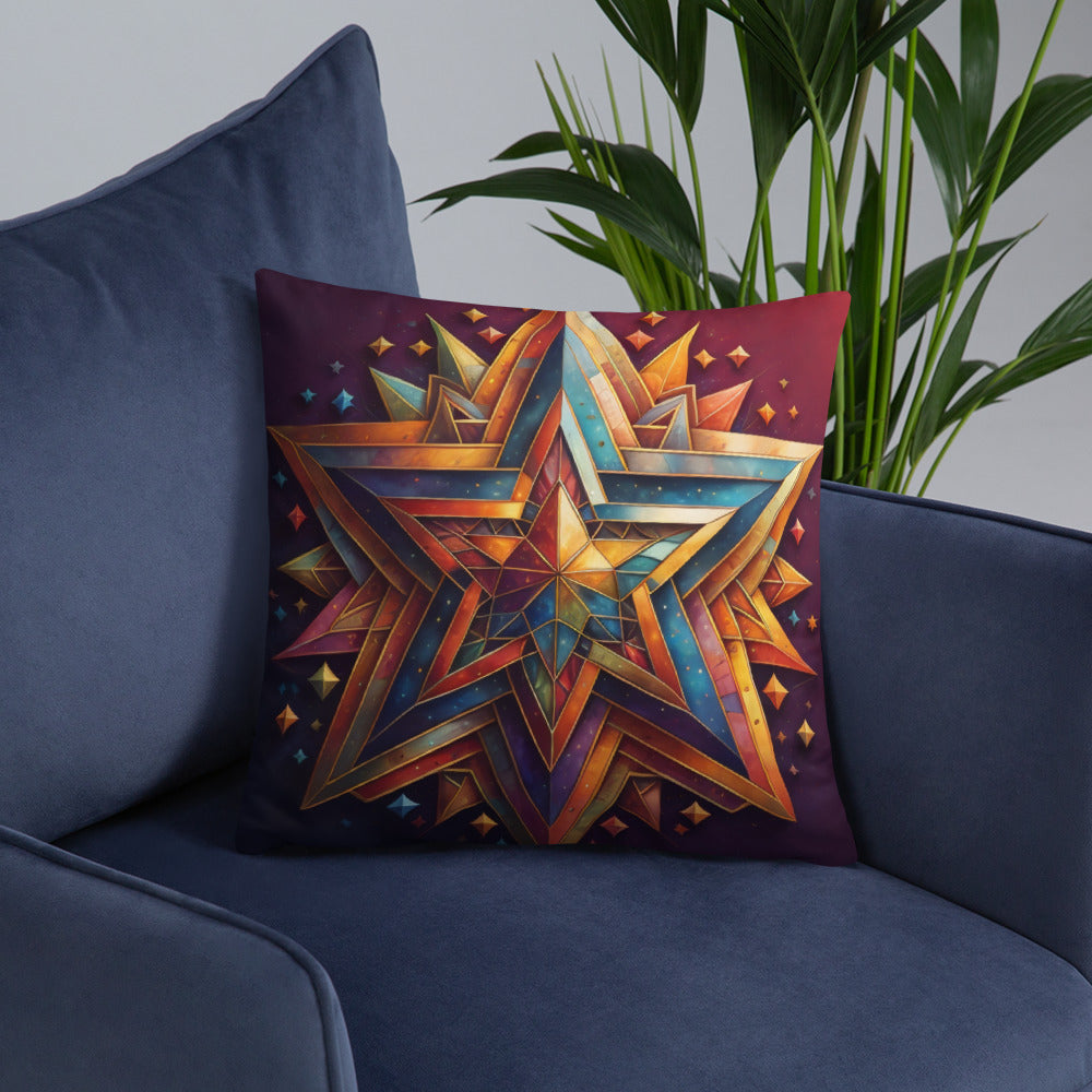 Vibrant Song | Star of David | Pillow Case