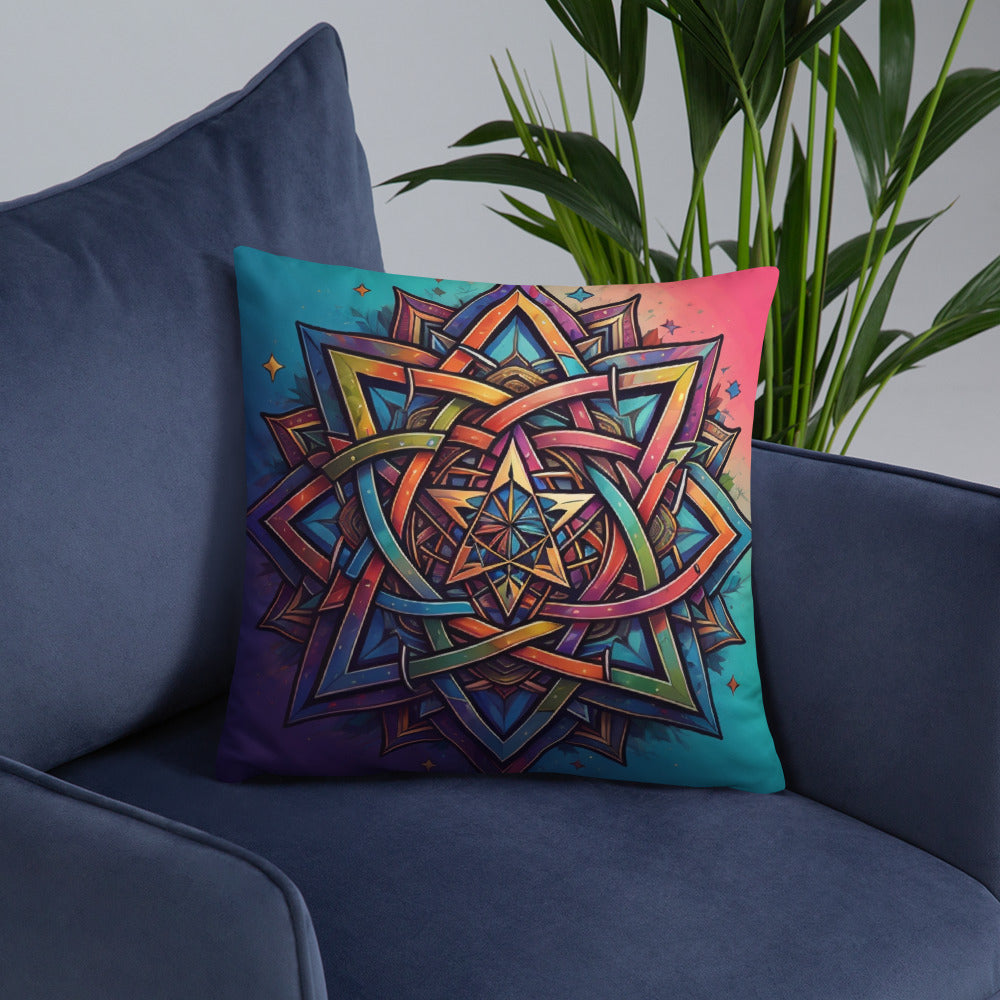 Vibrant Song | Star of David | Pillow Case