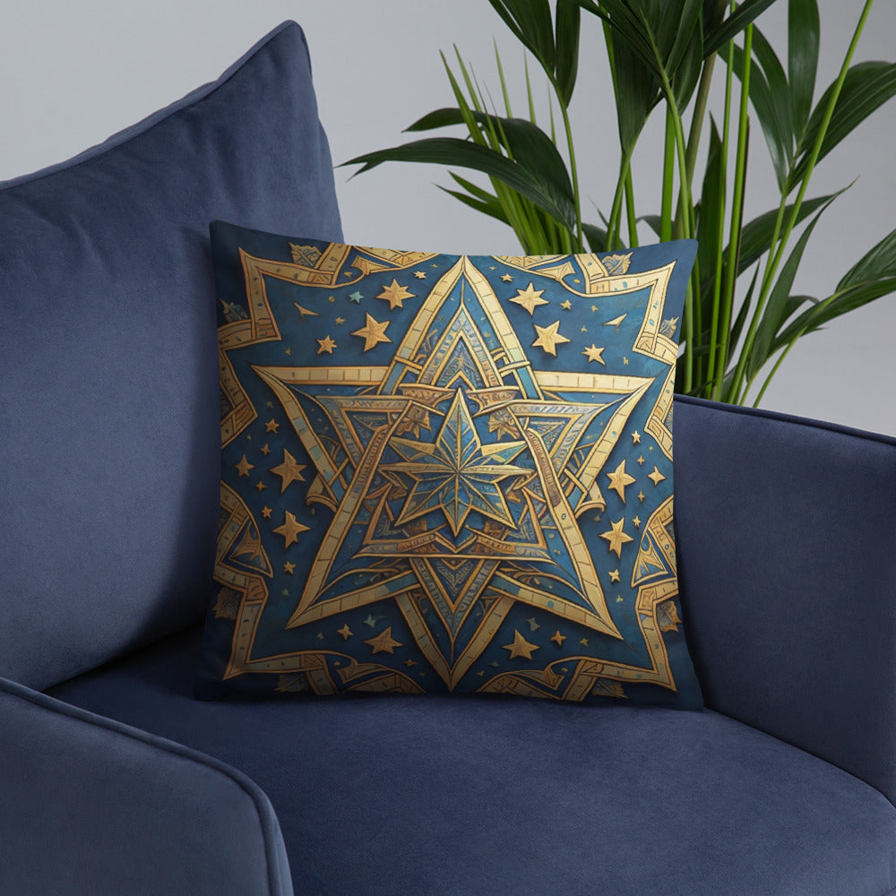 Vibrant Song | Star of David | Pillow Case