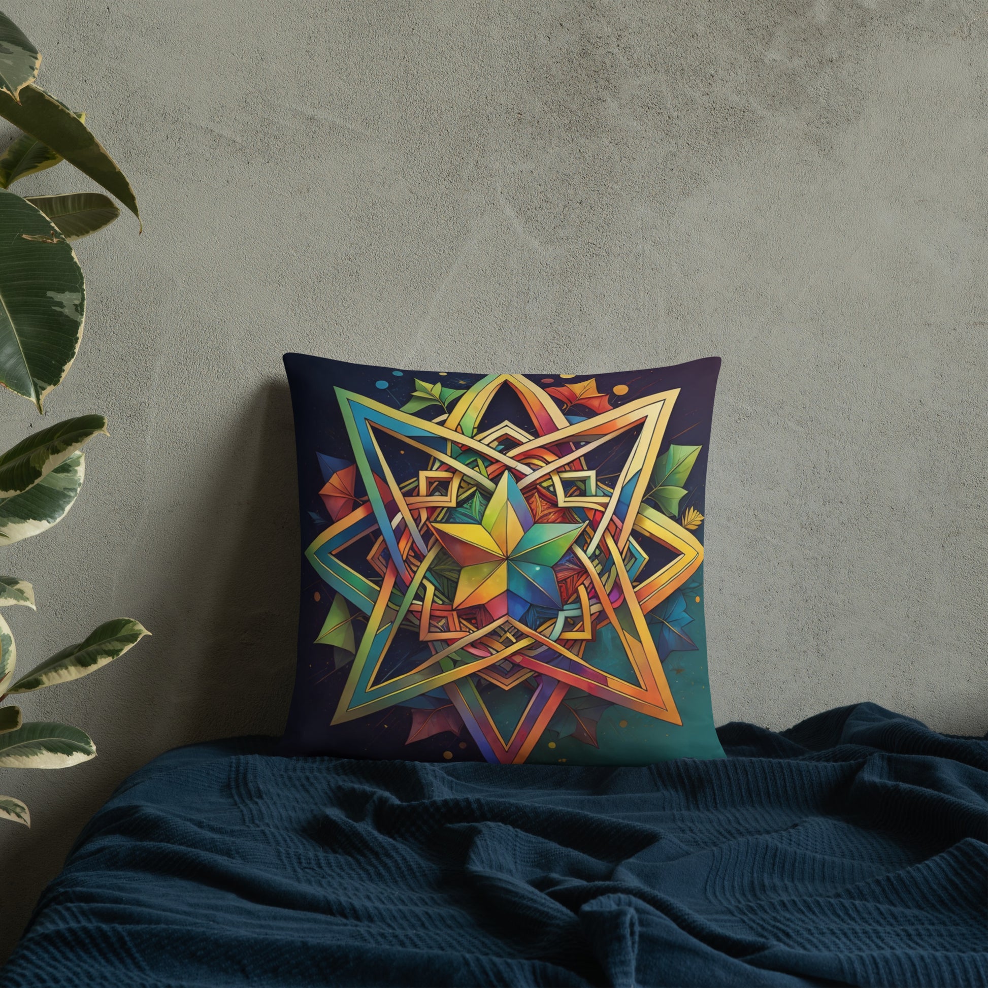 Vibrant Song | Star of David | Pillow Case