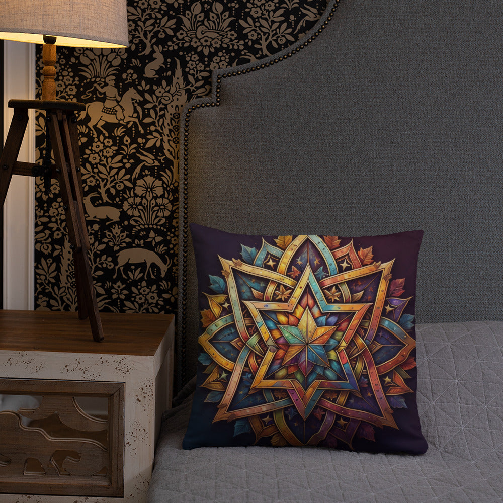 Vibrant Song | Star of David | Pillow Case