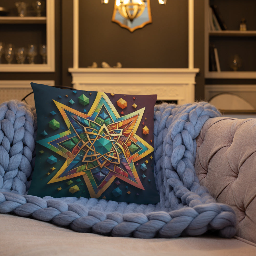 Vibrant Song | Star of David | Pillow Case