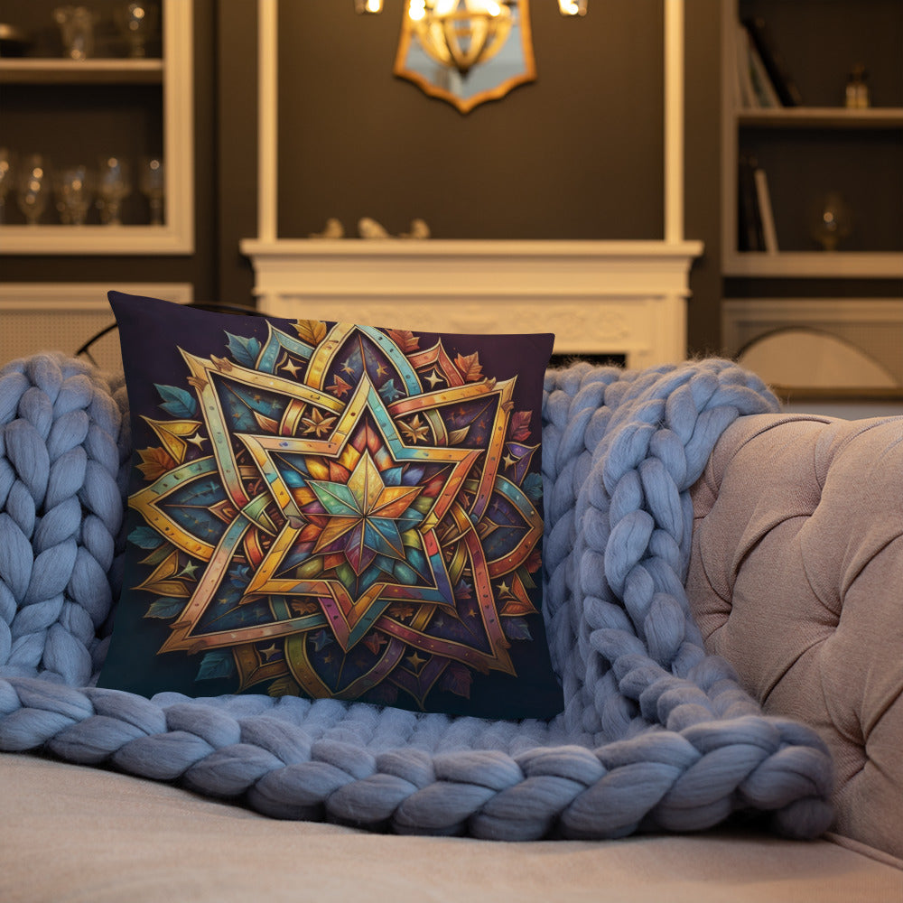 Vibrant Song | Star of David | Pillow Case