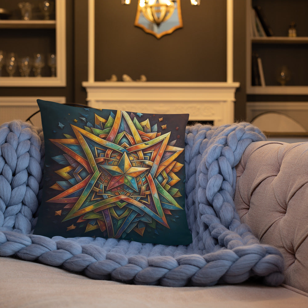 Vibrant Song | Star of David | Pillow Case
