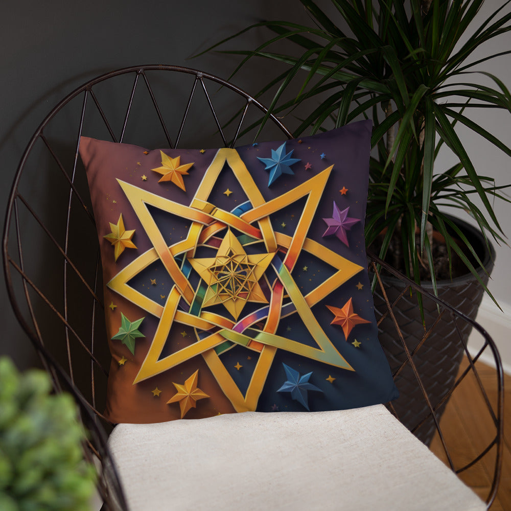 Vibrant Song | Star of David | Pillow Case