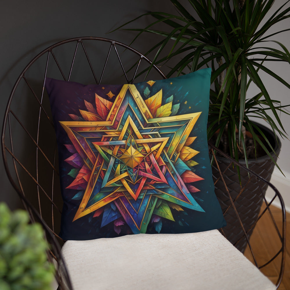 Vibrant Song | Star of David | Pillow Case