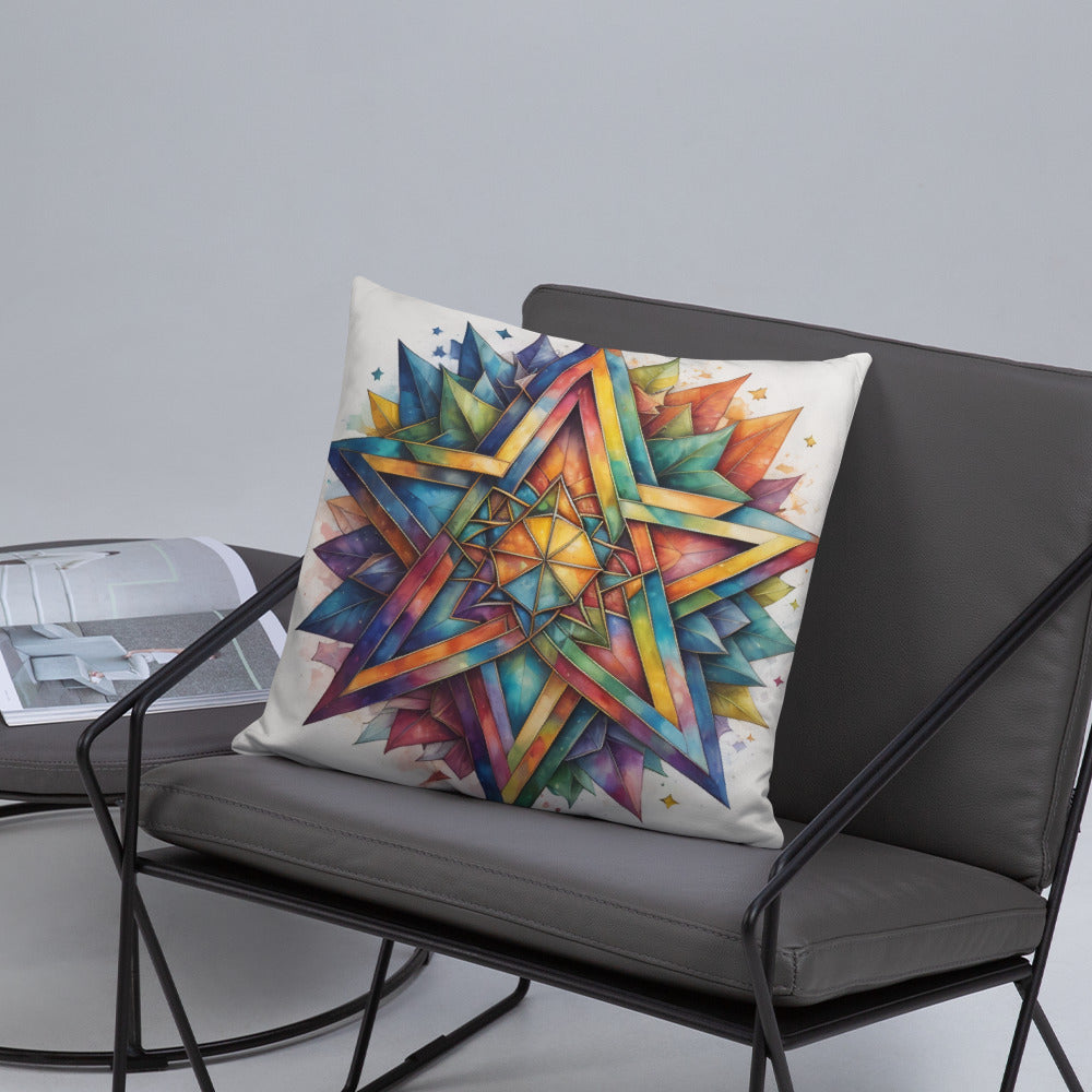 Vibrant Song | Star of David | Pillow Case