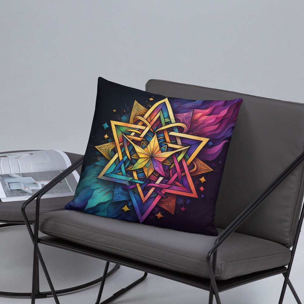 Vibrant Song | Star of David | Pillow Case