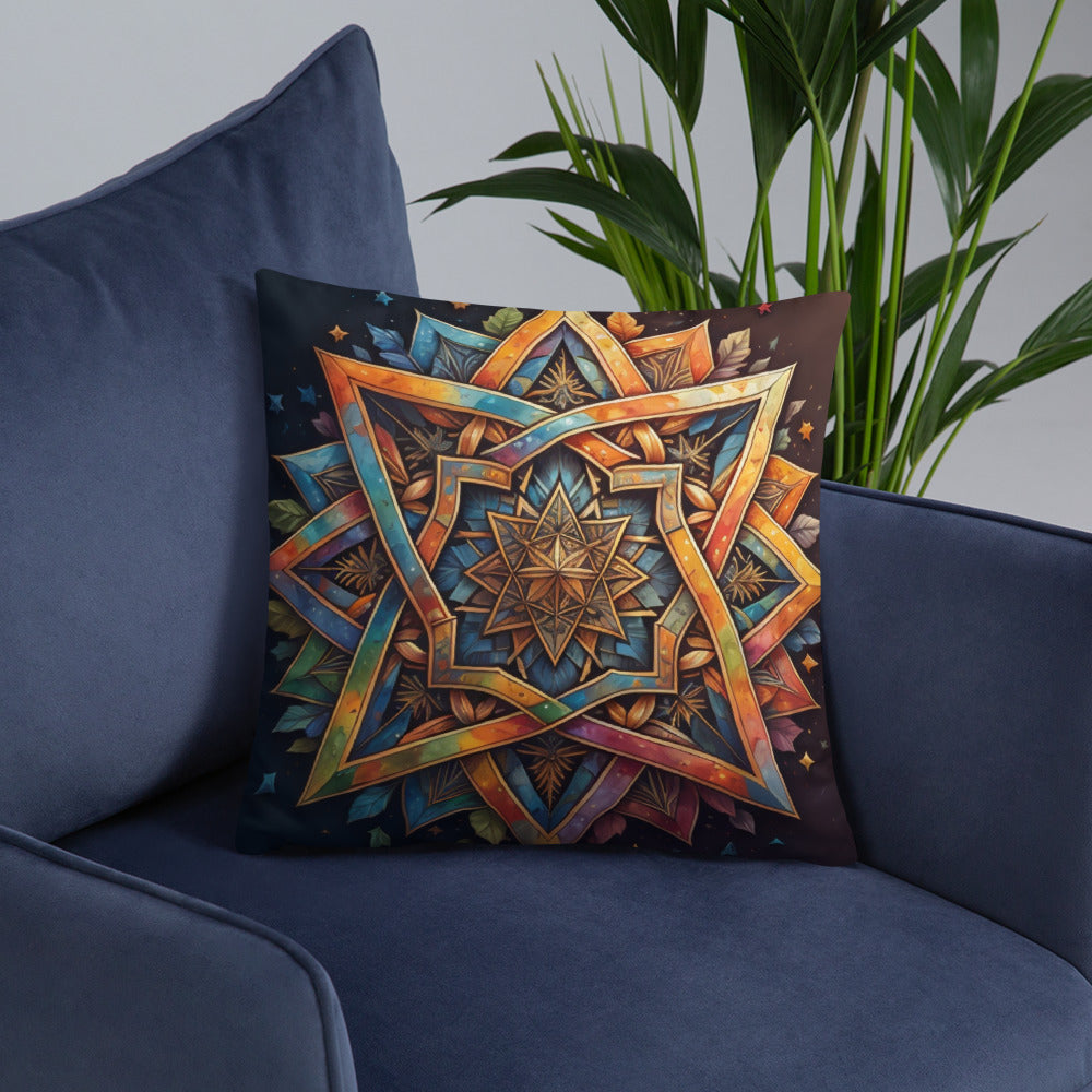 Vibrant Song | Star of David | Pillow Case