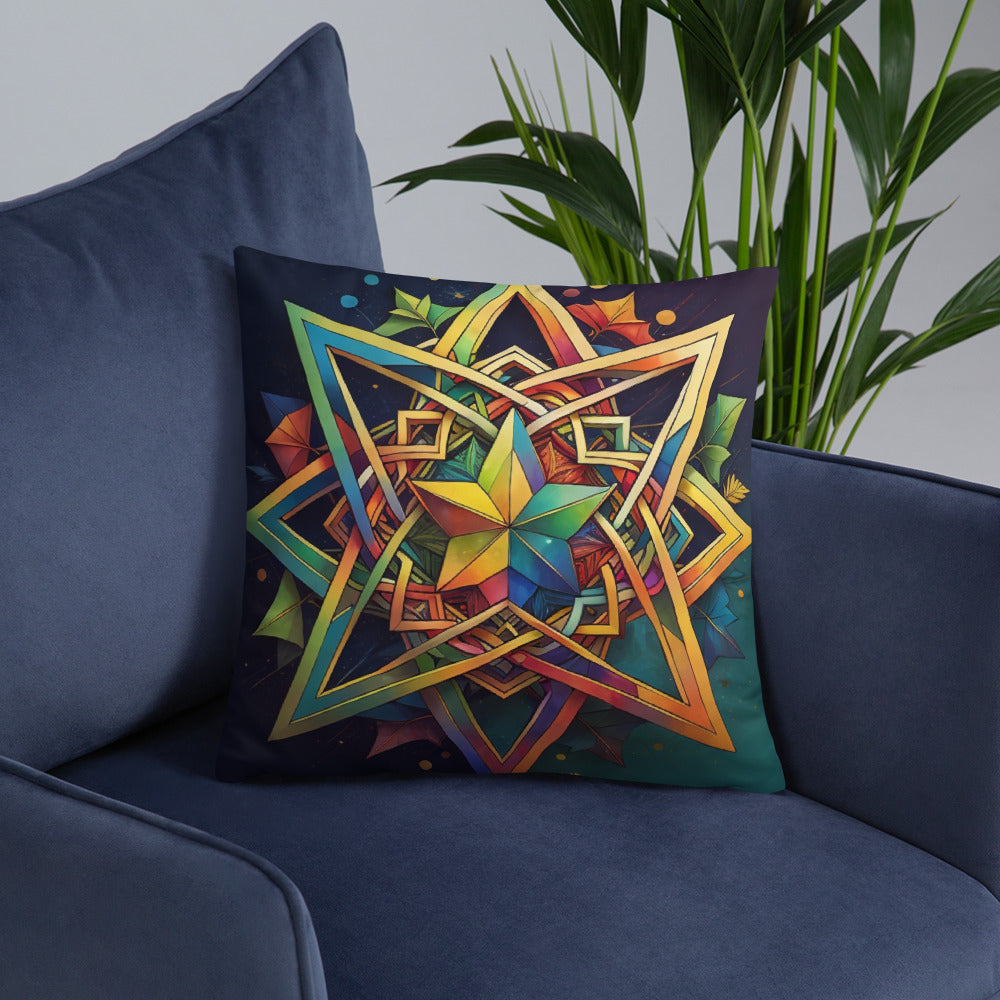 Vibrant Song | Star of David | Pillow Case