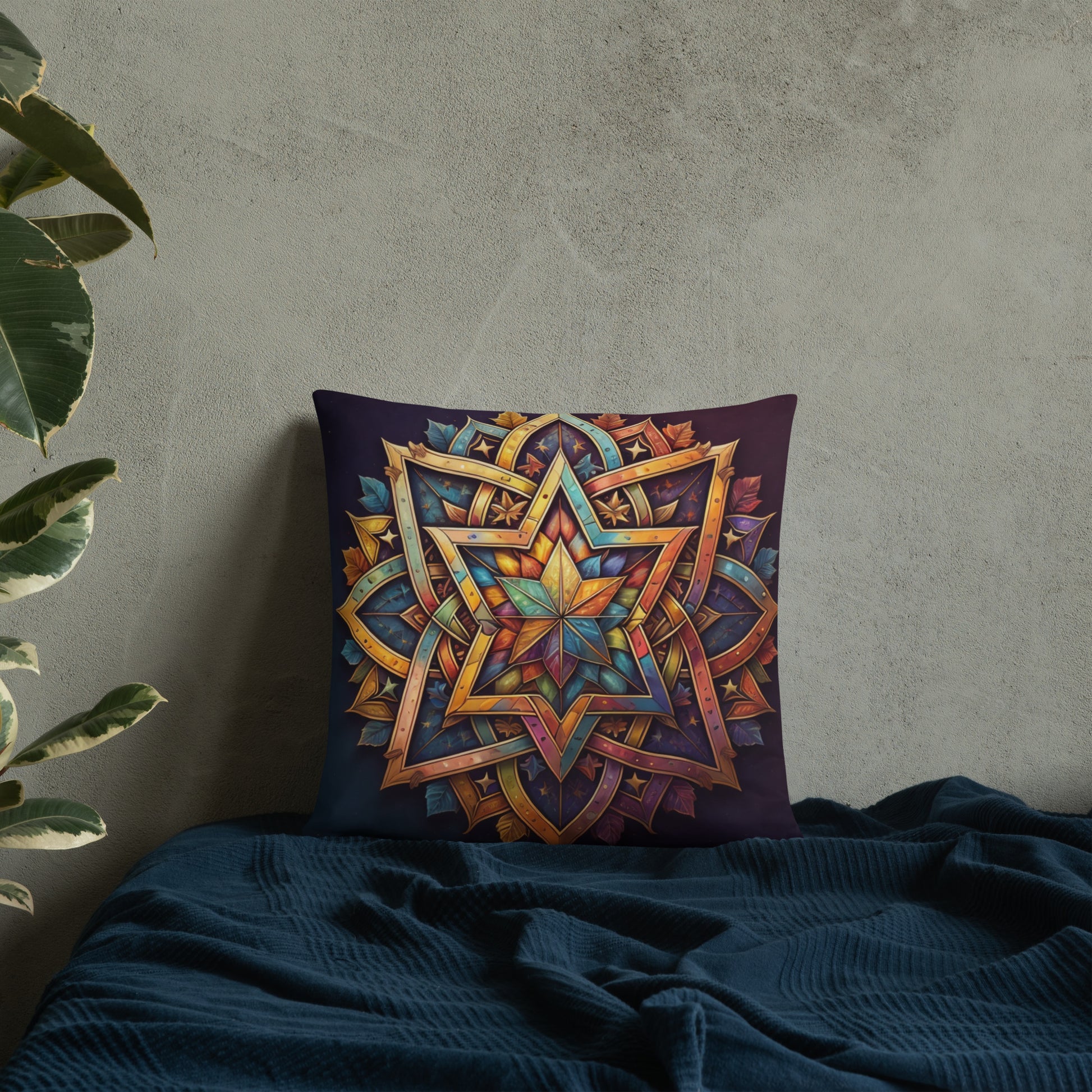 Vibrant Song | Star of David | Pillow Case