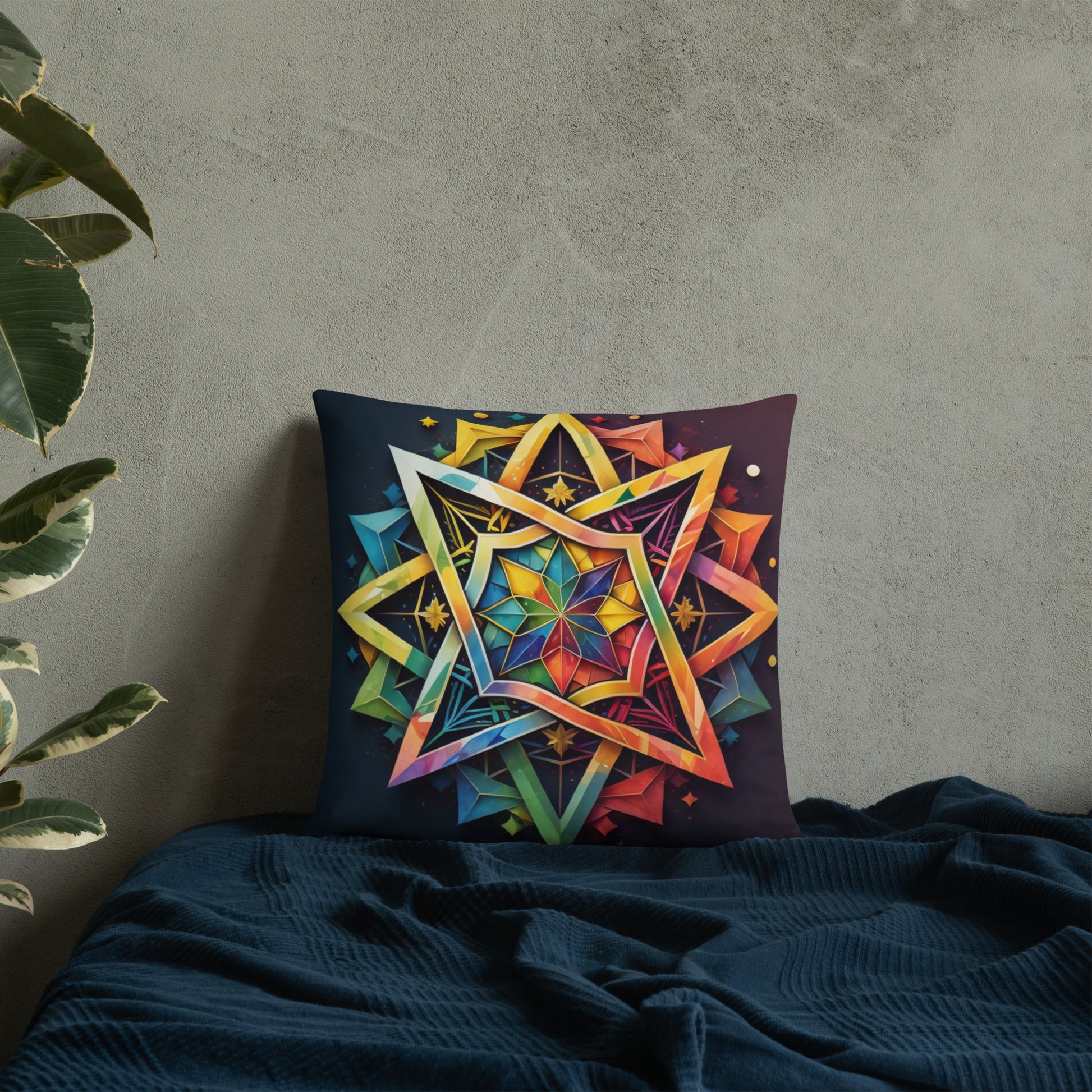 Vibrant Song | Star of David | Pillow Case