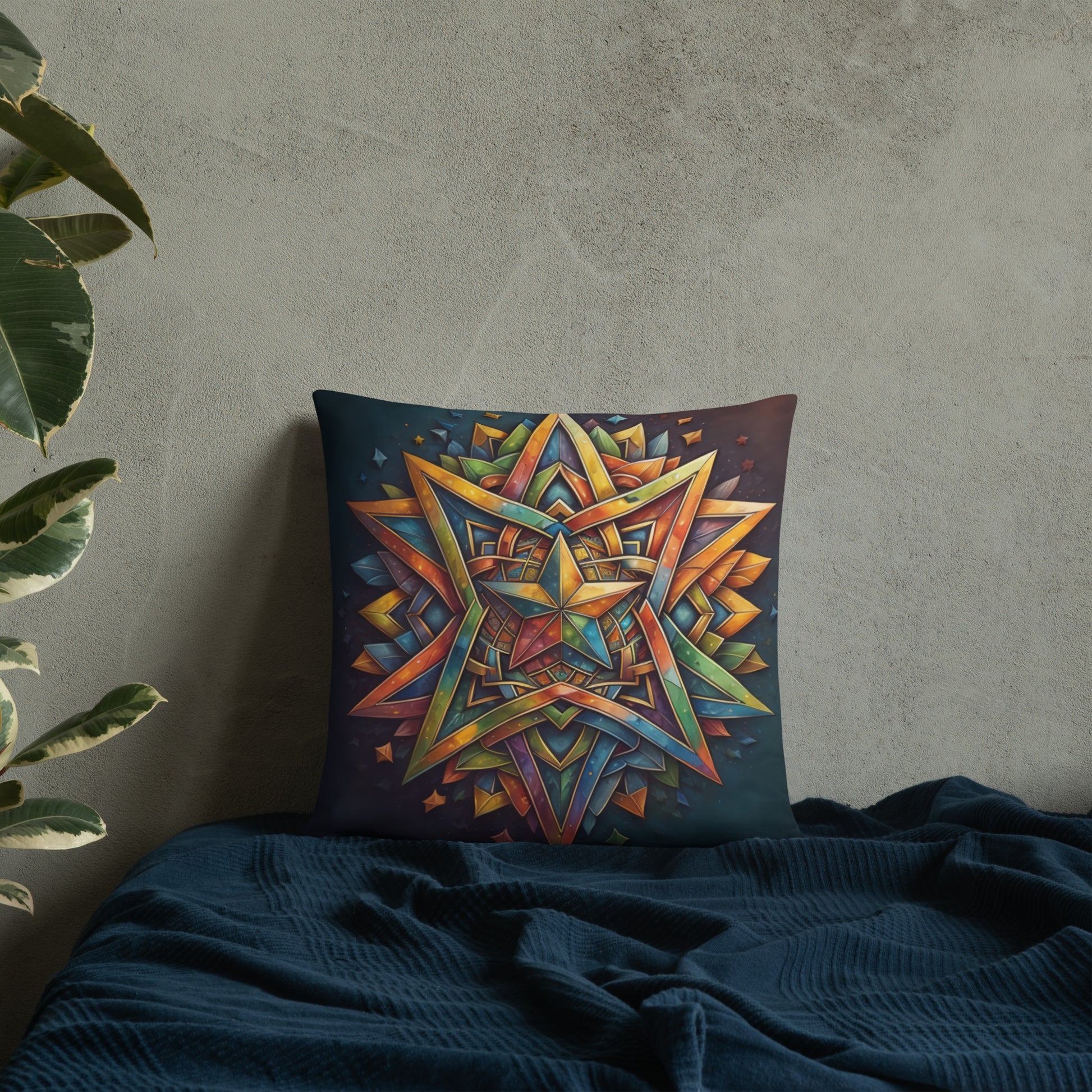 Vibrant Song | Star of David | Pillow Case