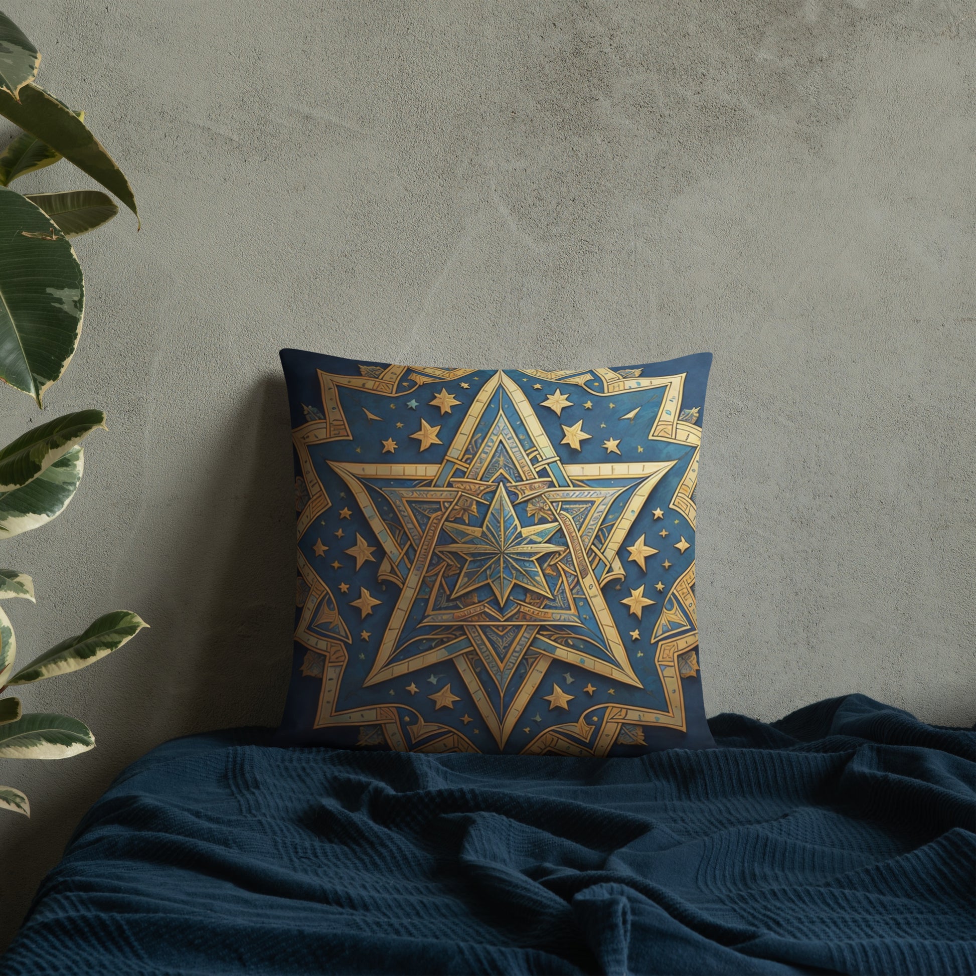 Vibrant Song | Star of David | Pillow Case