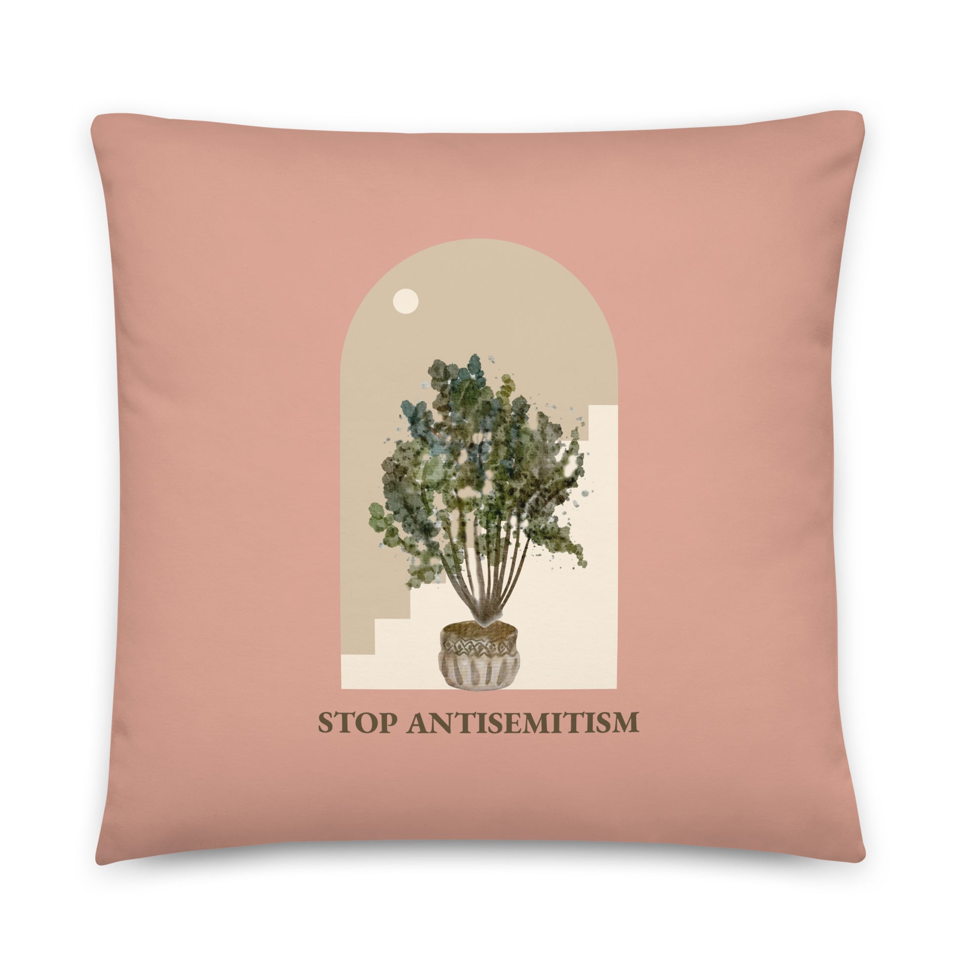 Stop Antisemitism | Plants & Flowers Edition | Pillow Case