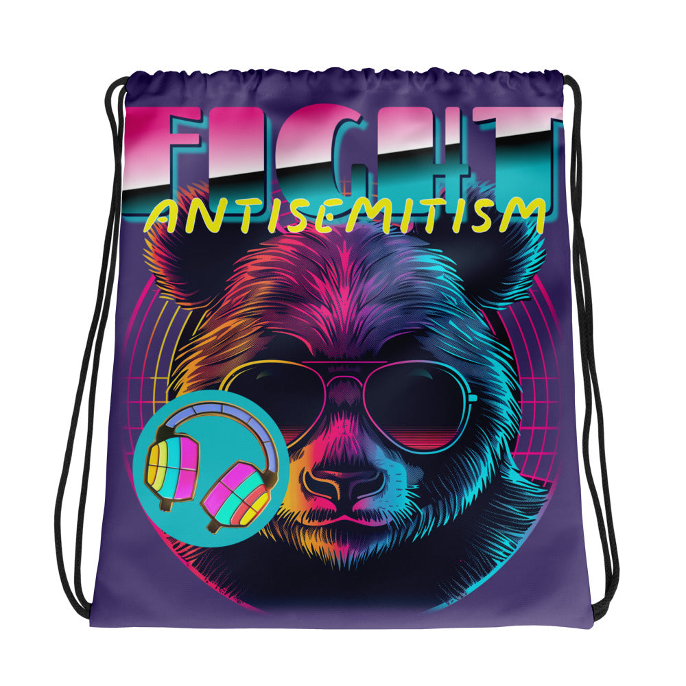 Retro Neon Animal | Drawstring Bag