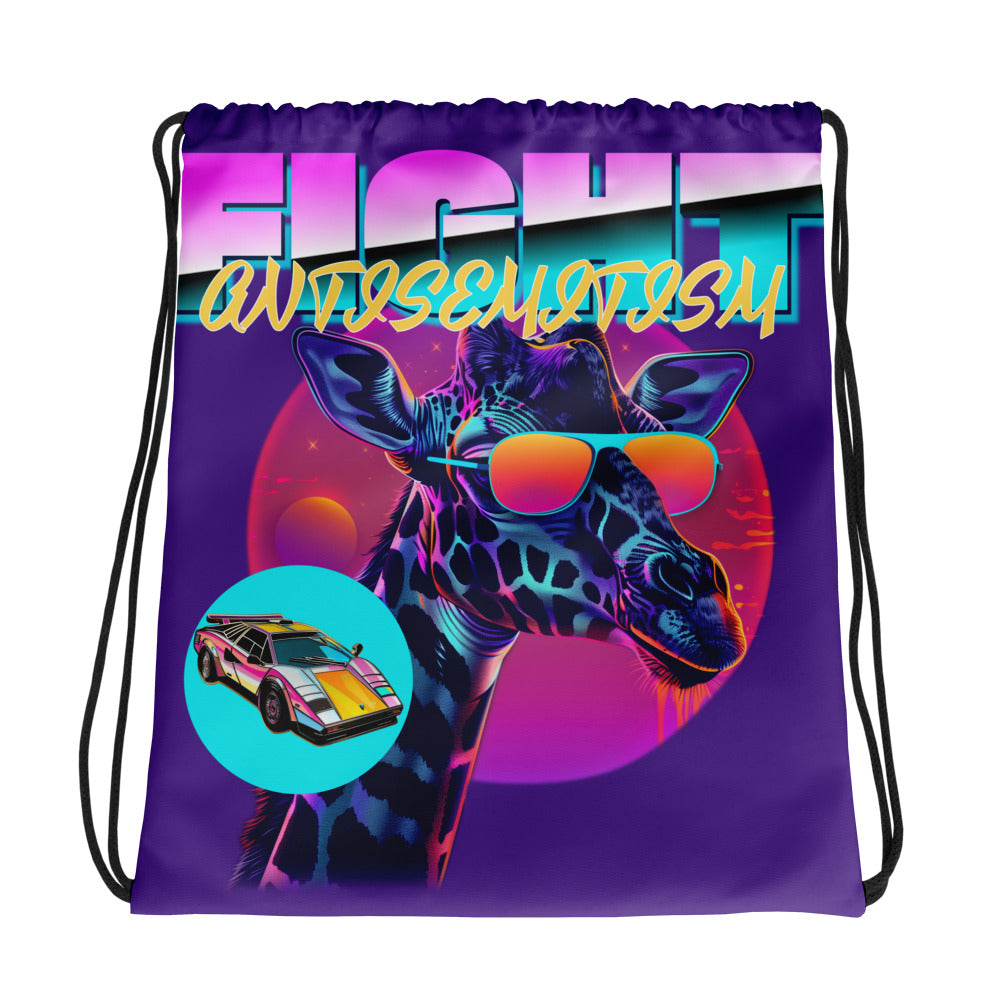 Retro Neon Animal | Drawstring Bag