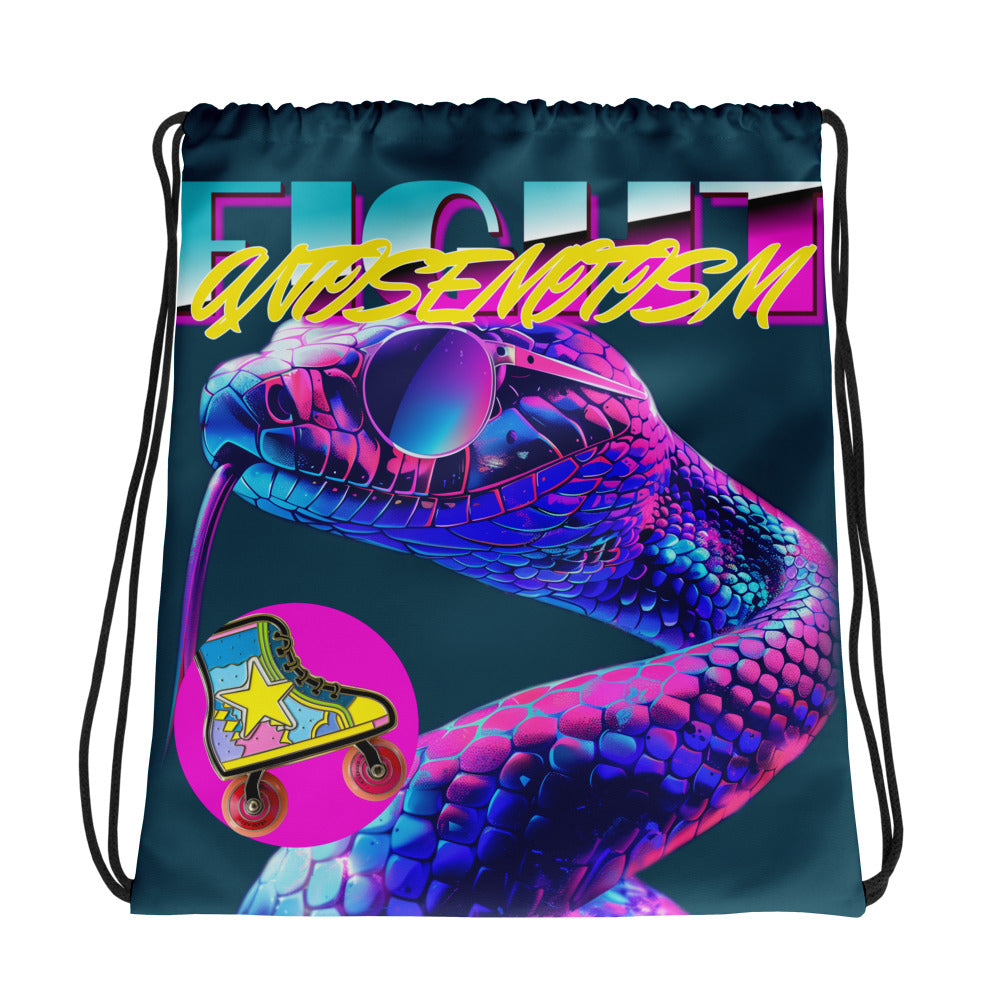 Retro Neon Animal | Drawstring Bag