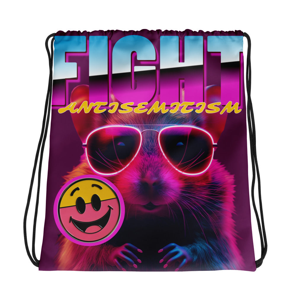 Retro Neon Animal | Drawstring Bag