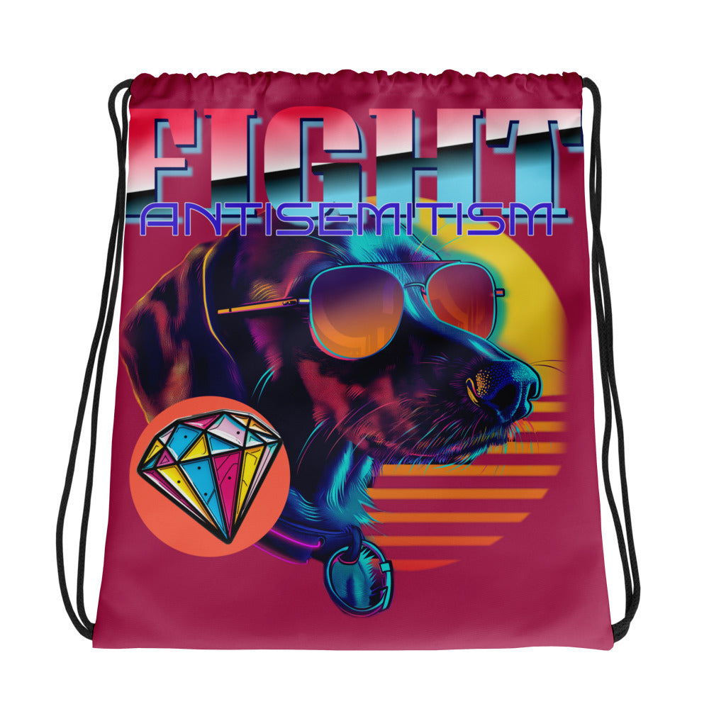 Retro Neon Animal | Drawstring Bag