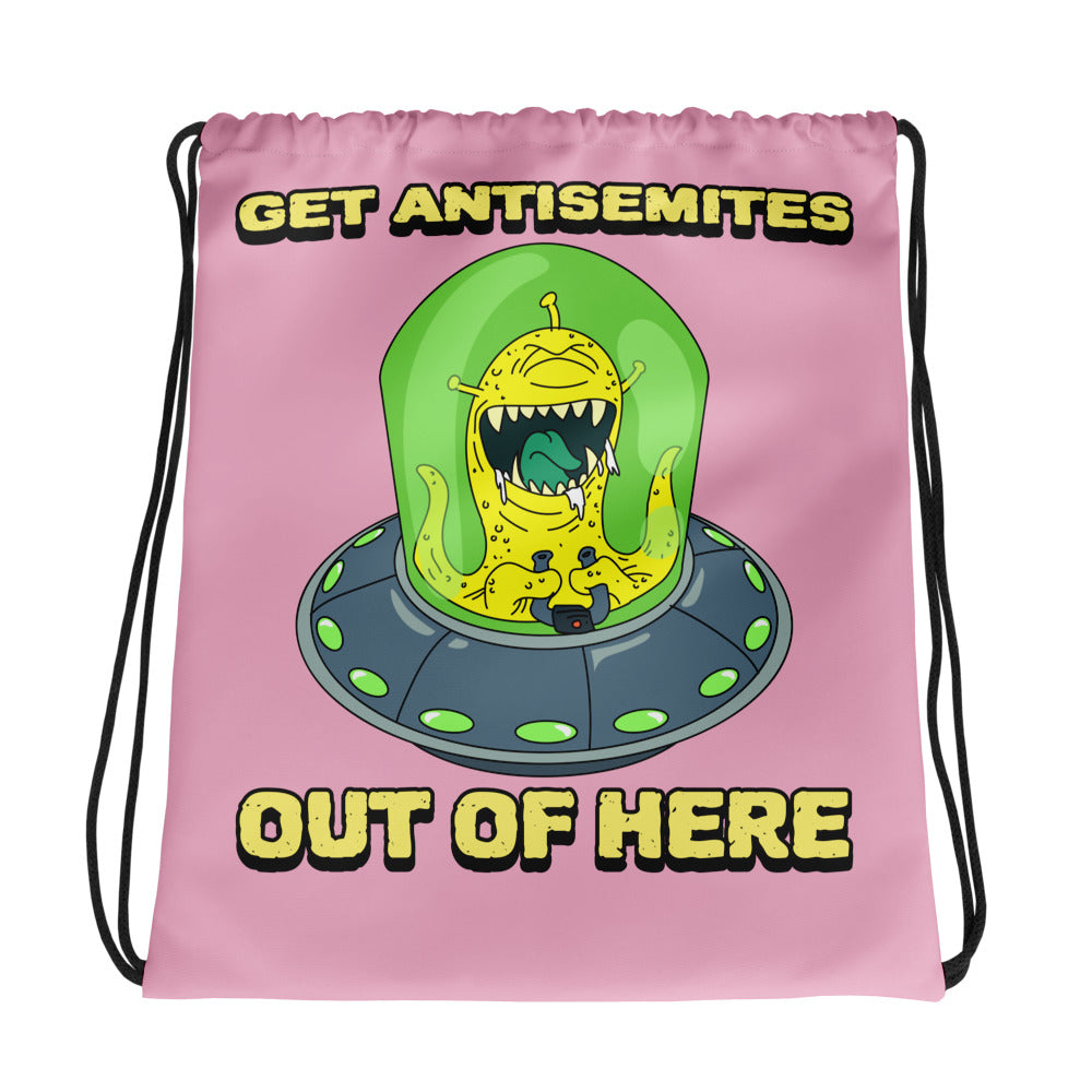 Get Alien Out | Pink Edition | Drawstring Bag