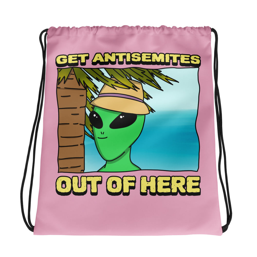 Get Alien Out | Pink Edition | Drawstring Bag