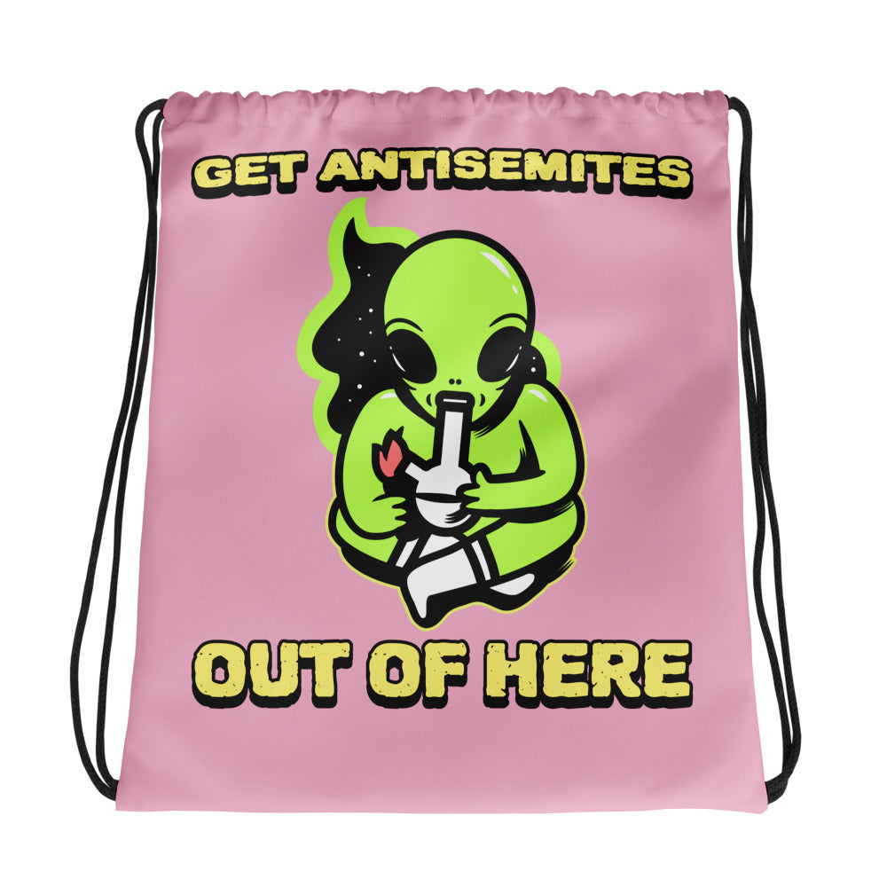 Get Alien Out | Pink Edition | Drawstring Bag