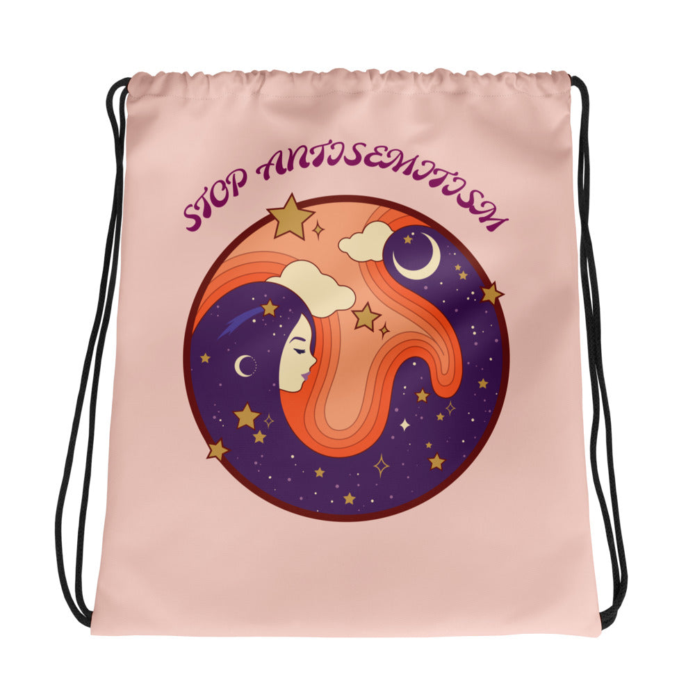 Retro Circle Of Life | Antisemitism | Drawstring Bag