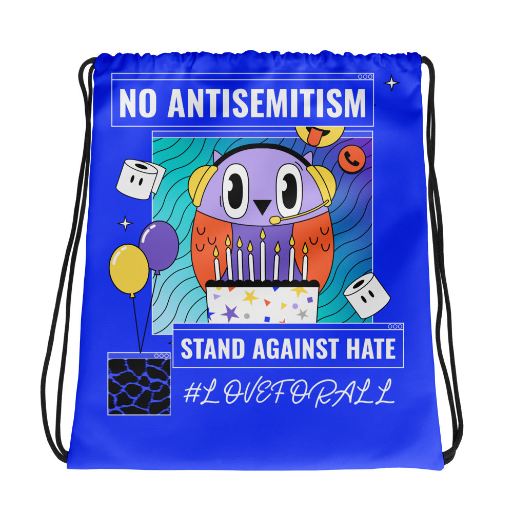No Antisemitism Party | Drawstring Bag