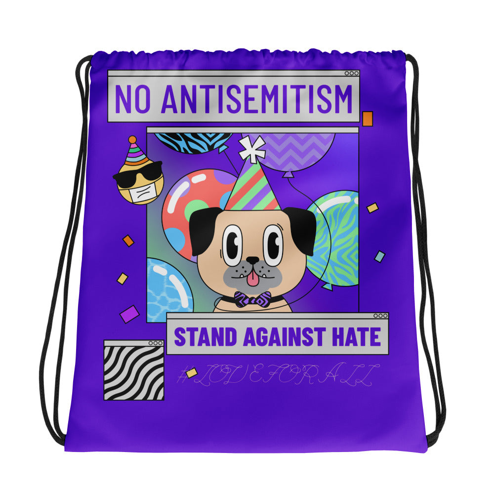 No Antisemitism Party | Drawstring Bag