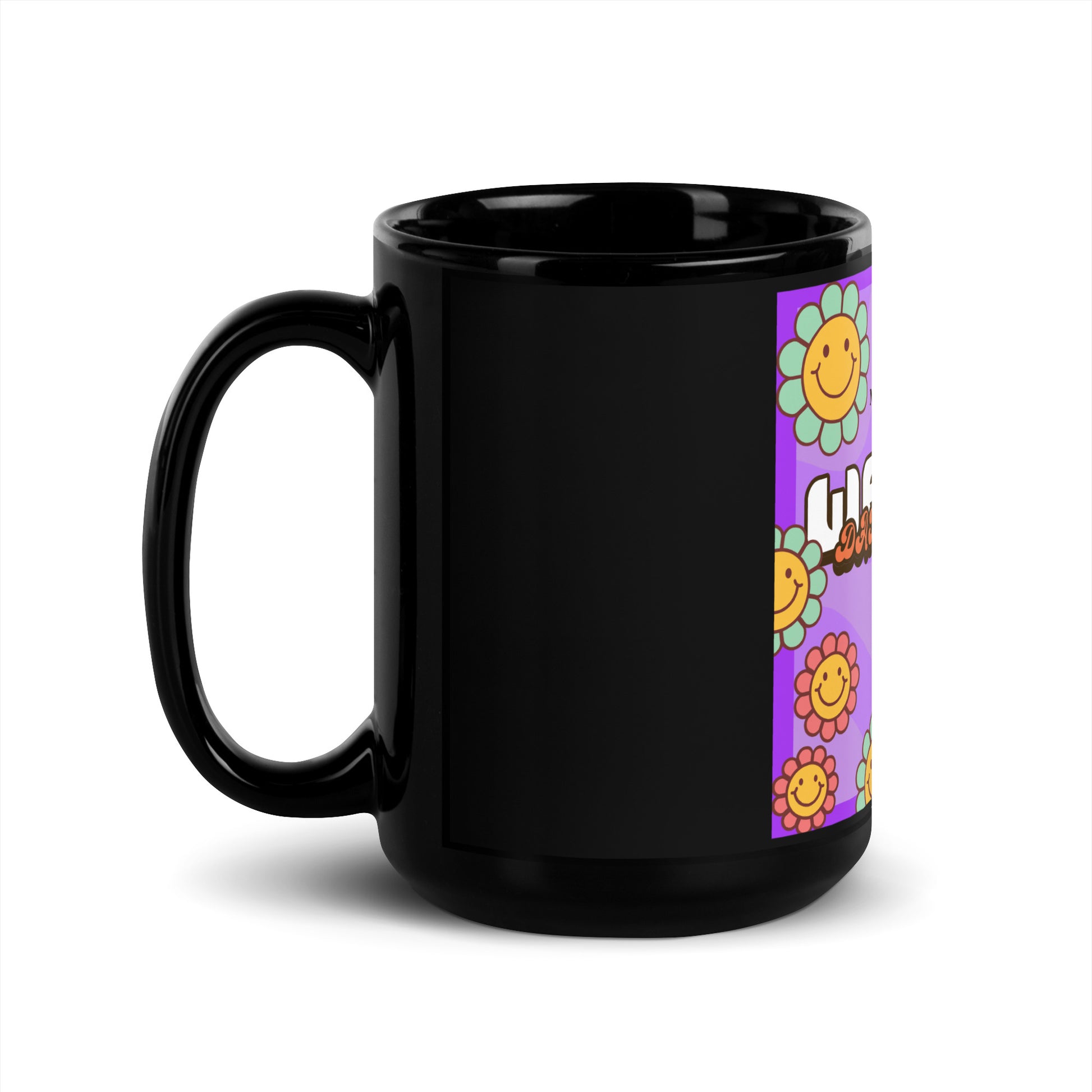 We Will Dance | Retro-Purple Style | Black Glossy Mug