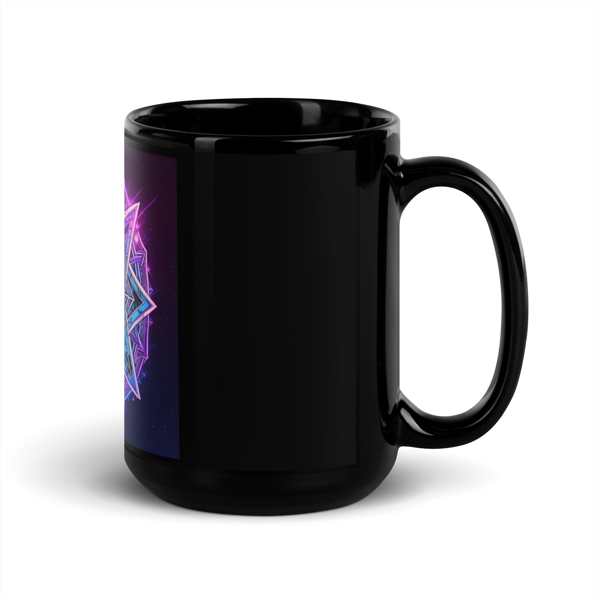 Magic Sound | Star of David | Black Glossy Mug
