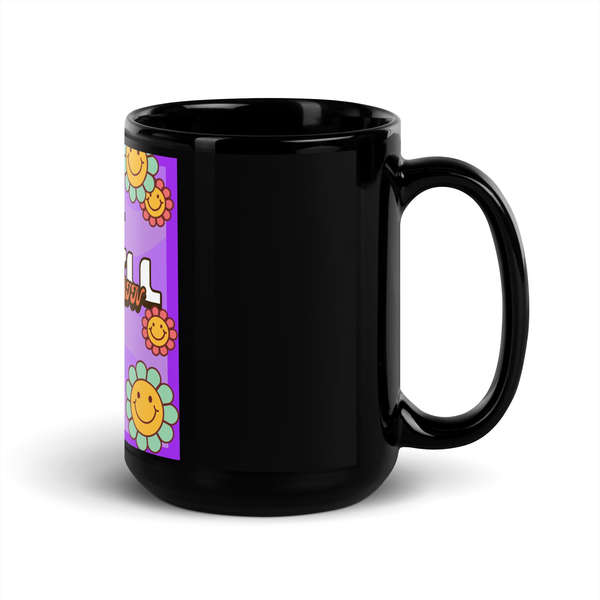 We Will Dance | Retro-Purple Style | Black Glossy Mug