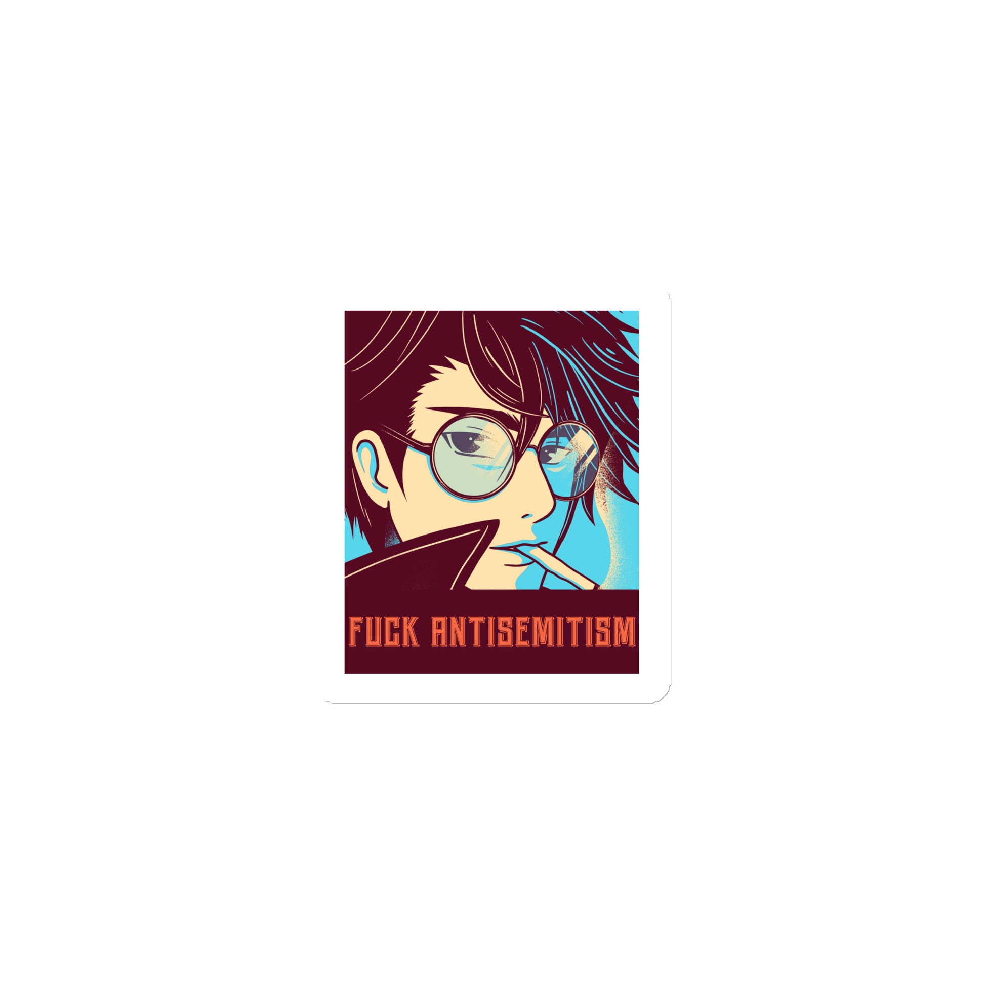 Anime Hero | Antisemitism | Die-Cut Magnet