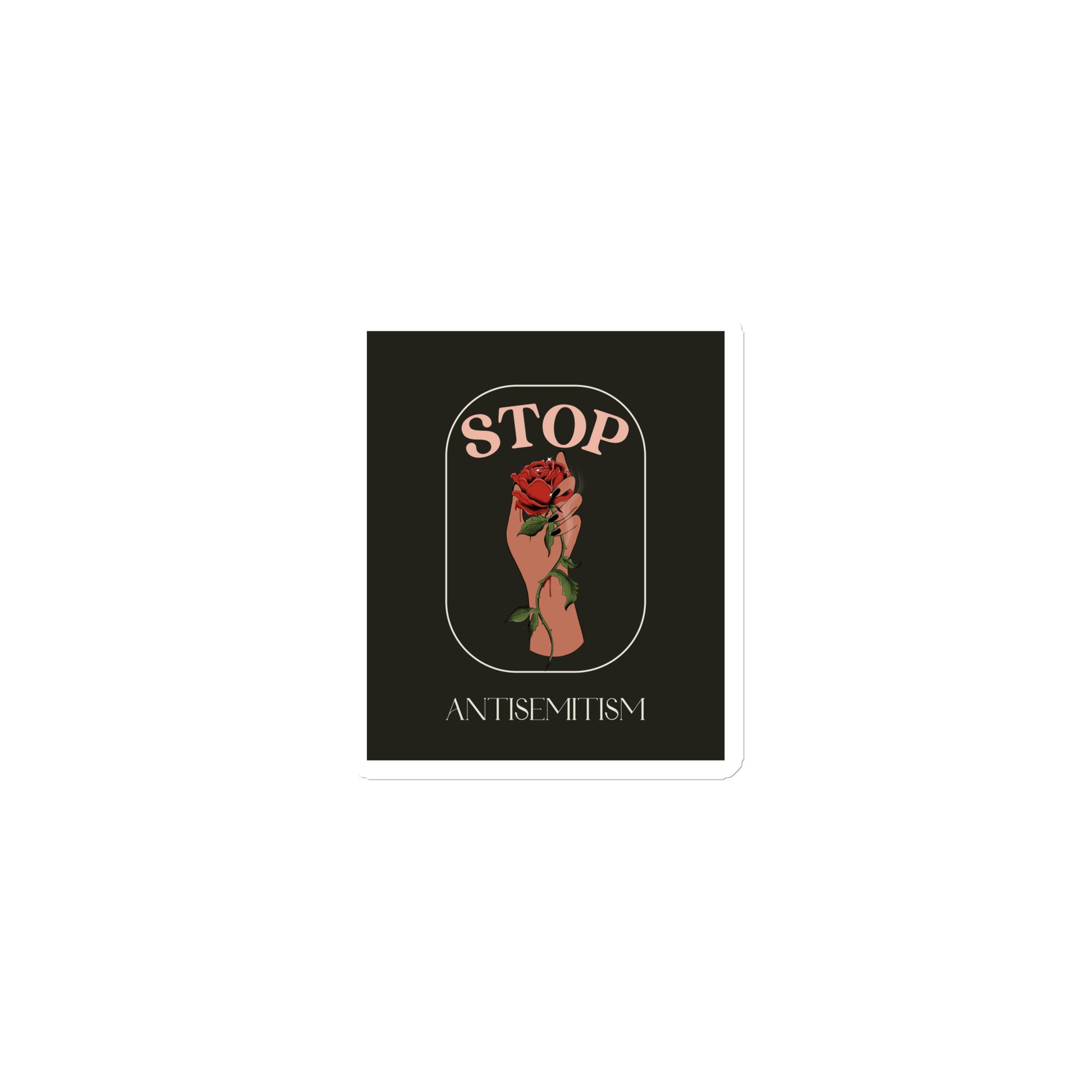 Stop Antisemitism | Plants & Flowers Edition | Die-Cut Magnet