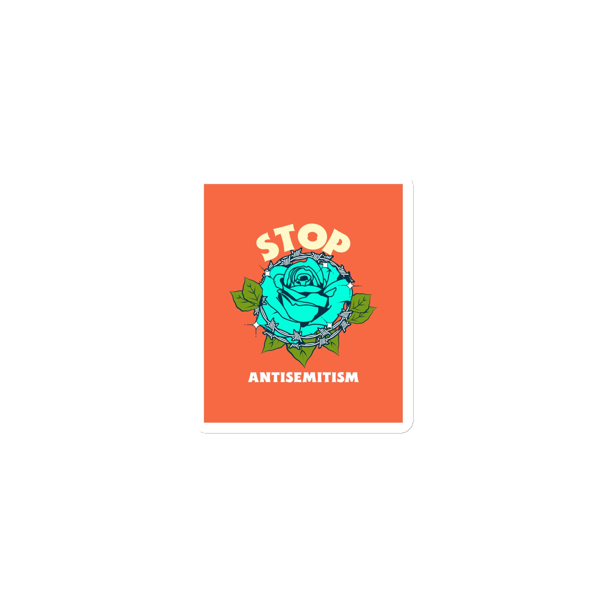 Stop Antisemitism | Plants & Flowers Edition | Die-Cut Magnet