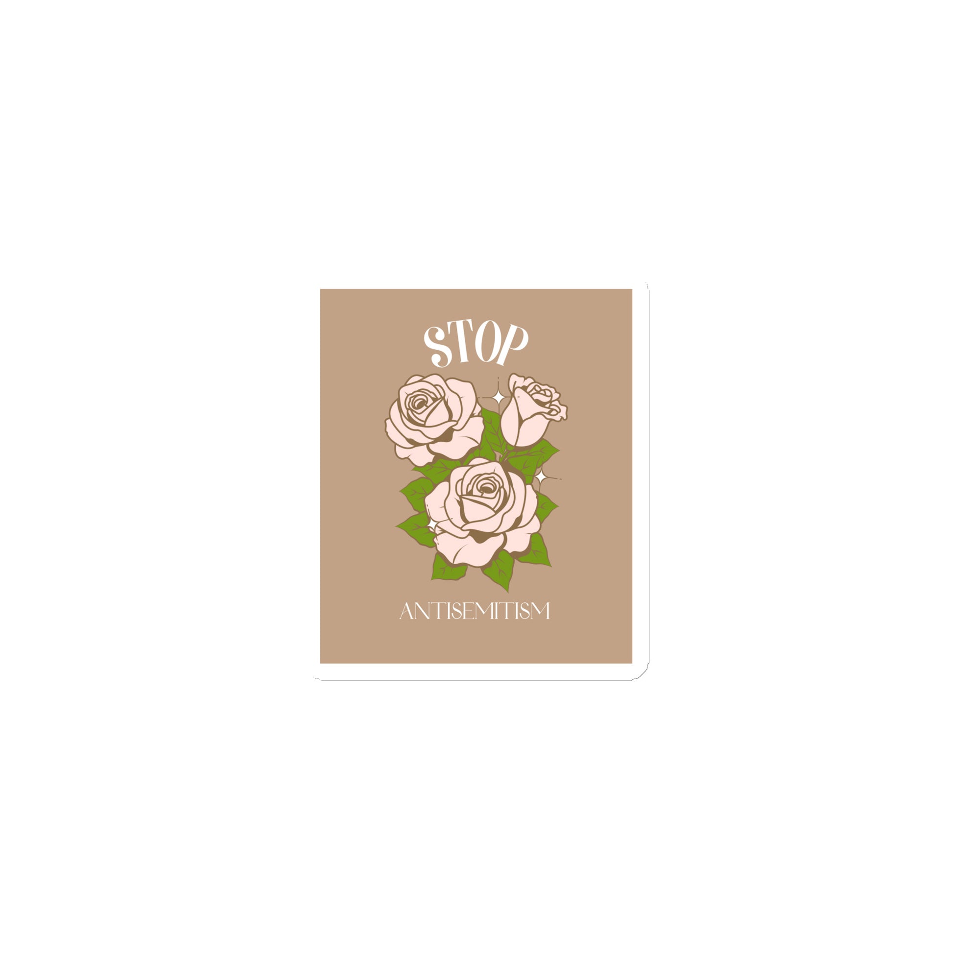 Stop Antisemitism | Plants & Flowers Edition | Die-Cut Magnet