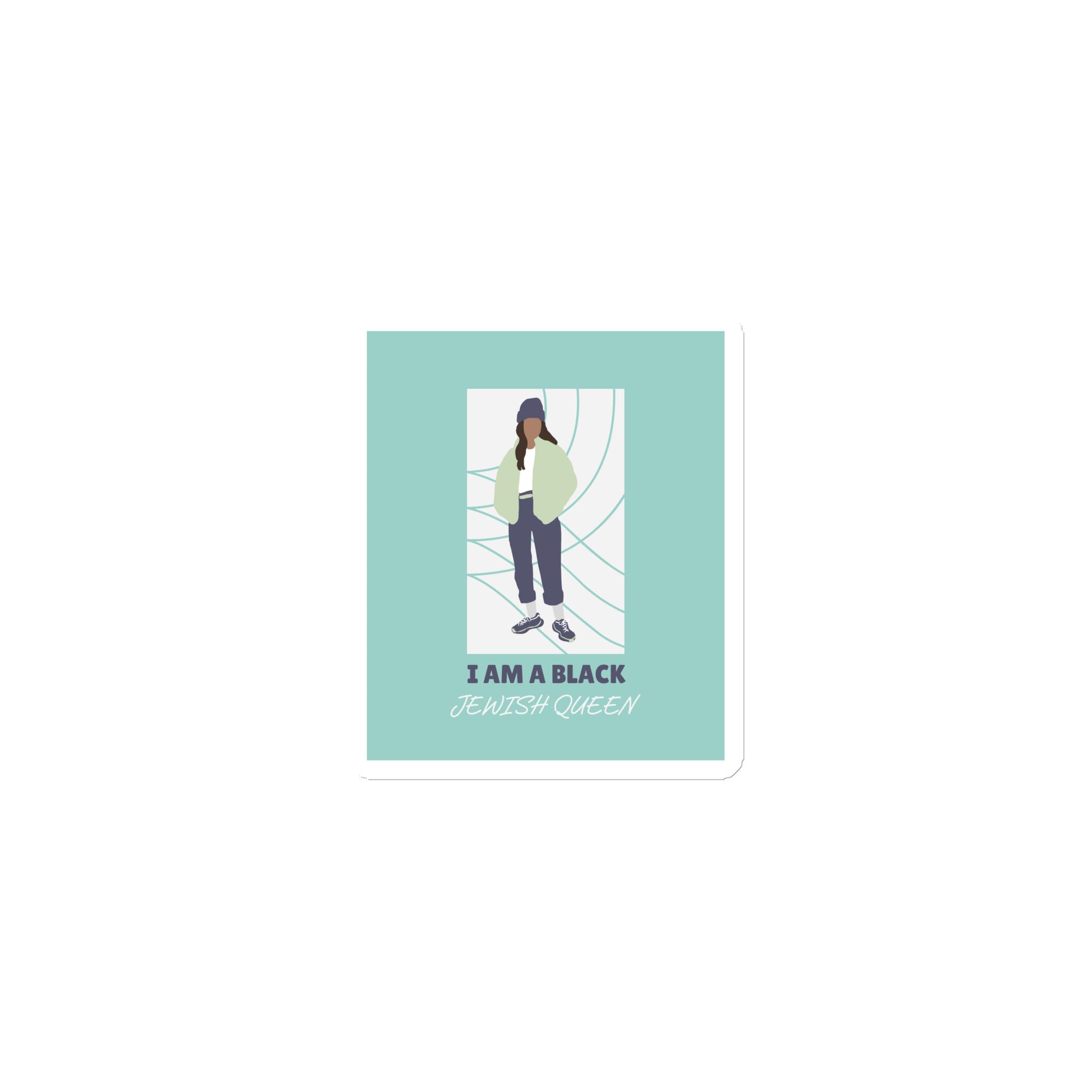 Black & Jewish Love | Die-Cut Magnet